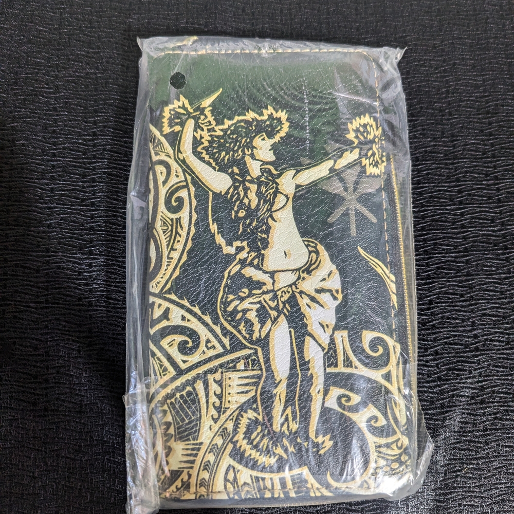 Polynesian-Hawaiian Design Long Wallet
